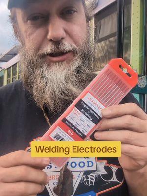 YesWelder Tungsten Electrodes 2% Thoriated RED ¹/⁸" and ³/³²" for a reliable spark with little splitting. shielding gas is needed for Tig welding. These electrodes are unbeatable price and you might have a coupon available too. #DIY #welding #tigwelding #tig #workshop #metal #metalwork #tungsten 