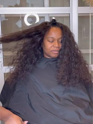 SERVICE: TRADITIONAL SEWIN. HAIR: S.E.A Deep Wave 3 Bundles #atlantahairstylist #sewin #curlysewin #atlantahair #atlsilkpress #mnhair #atlsewin #atlantabraider 