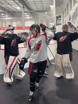 They’ve got the moves!🕺🏼 #hockey #hockeyboys #hockeygoalie #goalie #hockeytiktoks #hockeytok #northcarolina #raleigh #nc #usphl #jrcanes #sweetner #dance #tiktokdance #arianagrande 