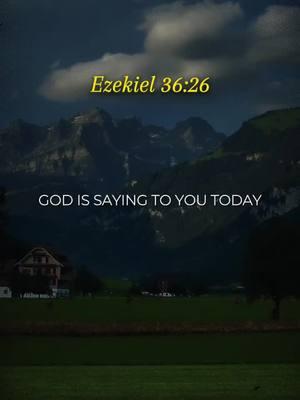 Ezekiel 36:26 I will give you a new heart and put a new spirit in you; I will remove from you your heart of stone and give you a heart of flesh. #bibleverse #ezekiel #ezekiel3626  #pray #godisgood #christiantiktok 