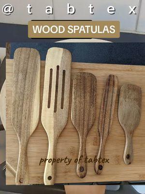 Incredible deal - 5 piece teak wood spatula set for under $8! #carnivore #carnivorediet #kitchenstuff #kitchenutensils #tabtex #cooking #teak #spatula #wood #jmkdp #cookingtips #kitchentok #kitchengadgets #ttslevelup  #rusticdecor #meat #eggs 