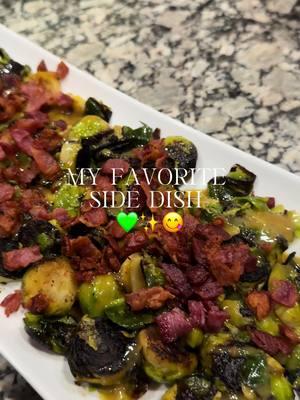 These are so freaking delicious! 🤤 I could eat them every single day!  #EasyRecipes #brusselsprouts #easysidedish 