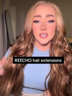 My favorite synthetic hair extensions! They hold up so well. To take care of them when they tangle, just brush them with a wide tooth comb and apply a good oil and they’re back to new! #reechohairextensions #reecho #hairextensions #clipinhairextensions #longhair #synthetichair #tiktokshopfinds @Reecho Hair Extensions 