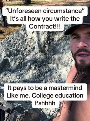 It’s all about the wording of your contract #bluecollar #contract #signature #attorney  #lawyer #tips #trick #howto #bluecollar #construction #concrete #grading #customer #money #contractor #smart #DIY #service #haha