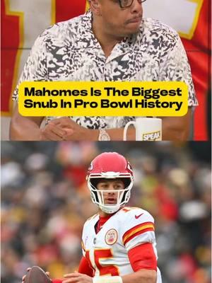 Patrick Mahomes is the biggest snub in Pro Bowl history. #ChiefsKingdom #PatrickMahomes 