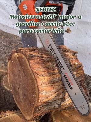 Neotec motosierra de 20” motor a gasolina + aceite 62cc para cortar leña. #chainsaw #62cc #neotec #woodcutting #Outdoors #campinglife #farmlife #motosierra #powerchainsaw #leña #leñador #powertools 