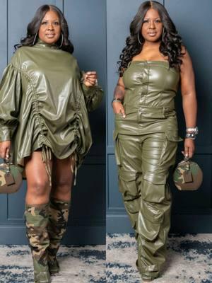 A Fashion Face-off awaits your opinion.... The sultry Haute Rebel Ruched Dress or the Haute Rebel Cargo Jumpsuit?  Which one speaks your fashion sense and vibe? Comment "DRESS" or "CARGO" below  Click Link In Bio to shop www.nvmyswagboutique.com  Use Code: MERRY at checkout.  Save✨️Like✨️Share✨️Follow For More Fashion Inspiration @nvmy_swag_boutique **I Do Not Own Rights To This Music** . . . . . #nvmyswagboutique #fashion #fashionstyle #outfitInspiration #leatherweather #leatherdress #oliveleather  #dresses #cargojumpsuit #fypreels #fypシ #exploreeverything #SwagInto2025 #reeloftheday 