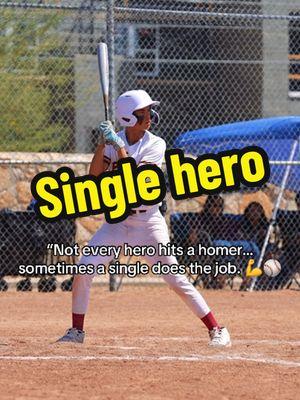 Not every hero hits bombs… sometimes it’s the small plays that win big. 💪⚾️ #ClutchSingle #BaseballVibes #ClutchMoments #TeamworkMakesTheDreamWork #SmallPlaysBigImpact #BaseballLife #GameChanger #DiamondKings #BaseballHighlights #PlayForTheWin #AthleteMindset