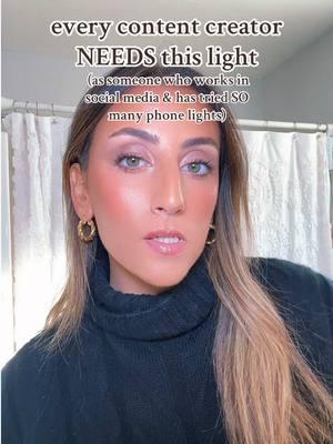 This clip on phone light is seriously a must-have if you make content. I work in social media + have tried SO MANY and this is by far the highest quality and is still affordable  #phonelight #cliponlight #contentcreatorlight #contentcreatoressentials #phoneringlight #cliponringlight #contentcreatormusthaves 