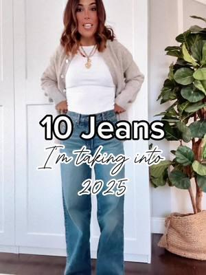 10 favorite jeans of 2024 that I’m 100% taking into 2025 🙌🏻 #40andupsideoftiktok #over40club #over40fashion #affordablefashion #jeans #jeansoutfit 