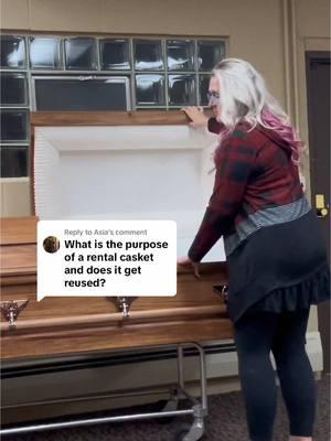 Replying to @Asia I just posted full explanation and behind the scenes Rental Casket 101 on my utubeee. #funeralhome #cremation #rental #casket #educationalpurposes 