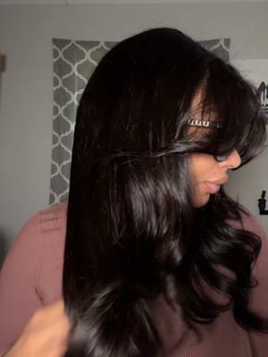 OMG! like this hair!!! get same wig on @Cynosure Hair , 22 inch 8x5 curtain bang straight wig,code:TT25, link in bio  #cynosurehair #cynosurecurtainbangs #curtainbangs #hairstyle #curtainbangwigreview #8x5lacefrontal #glulesswig #bodywave 