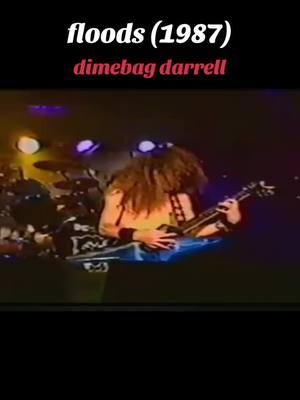 i saw this on youtube and thought it was cool. it’s a very early version of floods and i think it’s the first time it was performed (posted by shotgunn on youtube) #floods #dimebag #pantera #dimebagdarrell #guitar  #electricguitar #metal #solo 