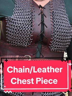 I've become the armor outfitter for my friends and I'm not the least bit upset about it. #chainmail #leather #fantasyarmor #womeninarmor 