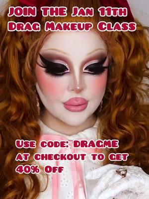 Sign up at the link in my bio to join the drag makeup class! #dragqueen #dragmakeup #dragqueensoftiktok #makeup #masterclass #beauty #makeupclass #cosplaymakeup #cosplay 