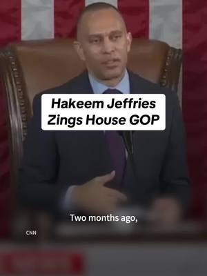 As House Republicans cheered at the mention of Donald Trump’s presidential election win, Minority Leader Hakeem Jeffries (D-NY) reminded the party that it’s full of election deniers. #fyp #HakeemJeffries #Trump #election2024 