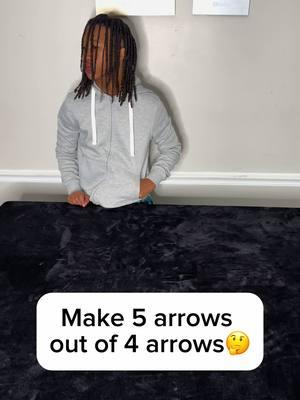 Make 5 arrows out of 4 arrows🤔🤣🤣 #Trivia #FatherSon #TBFunnyASF 