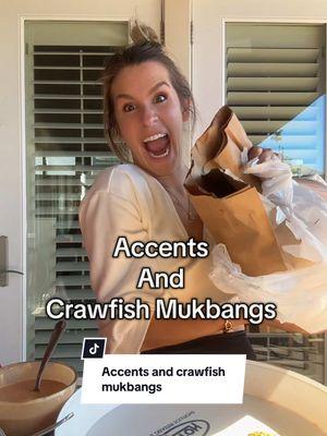 Accents and Mukbanh crawfish edition #mukbang #crawfish #crawfishboil #seafoodboil #seafoodmukbang #crawfishseason #louisiana #nola #neworleans #foodietiktok #nolafoodie #fyppppppppppppppppppppppp 