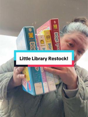 It’s time for another little free library restock guest starring my wife! #littlefreelibrary #littlelibrary #restock #community #giveback 