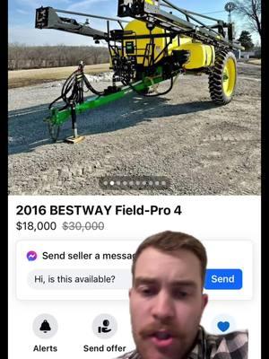 Nice BestWay pull type sprayer for sale. #farming #farmequipmentforsale #precisionagriculture #notillfarming #sprayer 