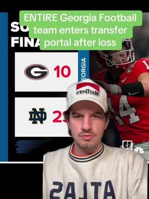 ENTIRE UGA team enters transfer portal after Kirby smart postgame speech #waronvegas #sportsbettor #gambletok #collegefootballplayoffs #cfbplayoffs #georgiabulldogs #notredamefootball  