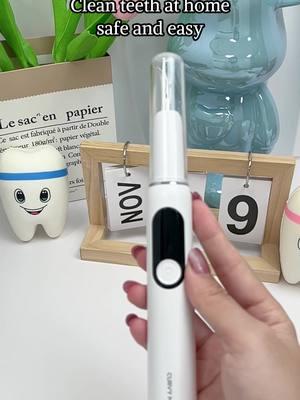 Tough tartar? This teeth cleaner will solve it easily! 🦷🔧#dentalcleaning #tartarremover #DentalCare #CleanTeeth #plaqueremoval #teethcleaning #TikTokShop #tiktok #teethcare 