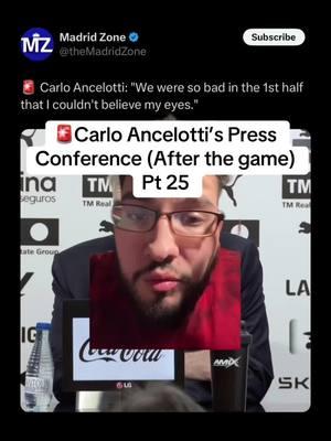 🚨Carlo Ancelotti’s Press Conference (After the game) Pt 25 #realmadrid #halamadrid #madrid #ancelotti #carloancelotti #valencia #laliga #valenciacf #viniciusjunior #vinicius #viniciusjr #vinijr #vini #bellingham #judebellingham #jude #camavinga #ferlandmendy #mendy #modric #lukamodric #cta #closgomez #rmtv #negreira #realmadridtv #futbol #futboltiktok #football #footballtiktok #Soccer #soccertiktok #fyp #tapiaa__ 