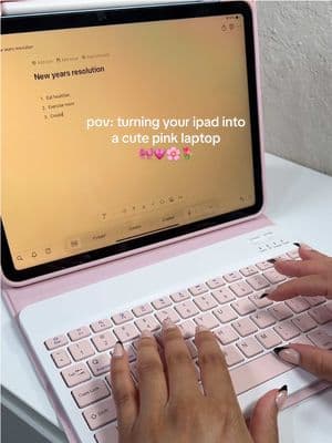 This is so cute 💕 #ipadcase #keyboardcase #ipadaccessories #fypage #tiktokshopfinds #pinkcase #keyboard pink keyboard