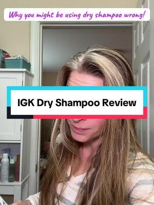 #creatorsearchinsights  Dry Shampoo IGK Dry Shampoo Hair styling Dry shampoo review #dryshampoo #dryshampootutorial #igkhair #igk #hairstyle #haircare @IGK Hair #sample 