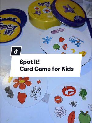 We love this one! #spotit #gamesforkids #kidsgames #familygamenight #familygames #gamestiktok #kidsactivites 