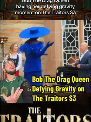 Bob The Drag Queen having her defying gravity moment on The Traitors Season 3 Episode 1 @Bob The Drag Queen Inspired by @~*l0rD tR0y*~ #thetraitors #thetraitorsus #thetraitorsseason3  #greenscreenvideo 