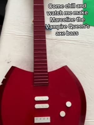 For Halloween! #marcelinethevampirequeen #marceline #marcelinecosplay #axebass #adventuretime #adventuretimecosplay #marcelineandbubblegum #guitar #guitartok #3dprintedprop #cartoonnetwork #cartooncharacter #vampirequeen #vampire #imjustyourproblem 