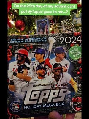 #cards #topps #toppsbaseballcards #toppsbaseball #christmas #advent #cardpull #foryoupage #fyp #foryourpage @Topps 