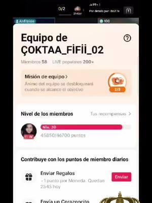 🫡🫡🫶 Miembro de nivel 🎉🥳Evet #40 😊 💪 Gracias  por siempre  apoyarme 🙏🙏🫶 @ÇOKTAA_FİFİİ_02 