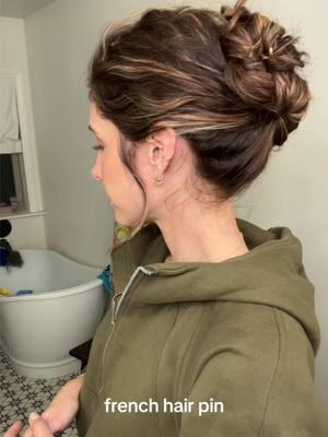 Chic + elegant french twist on curly hair using the classic gold DP pin by the stunning @Jessica Rae 💋 #dppin #frenchstyle #hairpins #frenchpin #hairtrends #hairaccessoriesinspo #hairtutorials #hairtutorial #fashiontok 