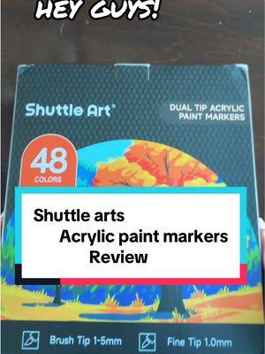 Hey guys, this is a review video for the shuttle arts Acrylic paint markers absolutely love them! I don’t understand why the lettering in this video became so big. I can’t fix it so I am saying sorry for that. I hope you guys still love and enjoy the video. #shuttleartmarkerreview #paintmarkers #painting #shuttleartmarkers #beginners #journalart #acrylicpainting #artistsoftiktoks #art #artwork 