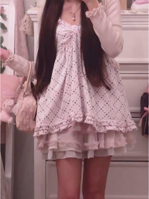 polka dot princess 🎀 #03 #fyp #asian #japanesefashion #jfashion #fashion #douyin #girly #hyperfeminine #OOTD #outfit #dolly #coquette #dollette #pinterest #shoujo #princesscore #pinkoutfit 