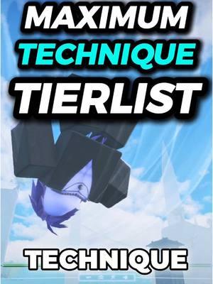 ULTIMATE MAXIMUM TECHNIQUE TIERLIST JUJUTSU INFINITE #jujutsukaisen #jjk #jujutsuinfinite #tierlist #technique #roblox #fyp #jeiwascruel 