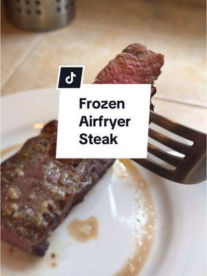 This is a must try! Wow! So good!!! #frozen #steak #steaktiktok #airfryer #airfryerhack #EasyRecipe #3ingredientsrecipes #letscook #easy @COSORIairfryer 