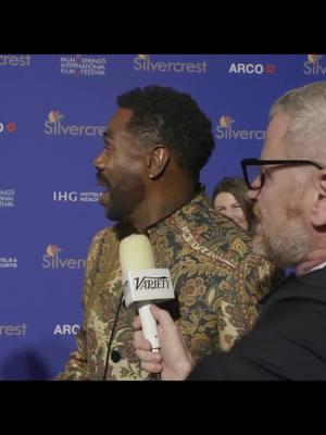 Colman Domingo and John Lithgow hug on the #PSIFF Film Awards red carpet.