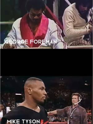 George Foreman vs Mike Tyson #georgeforeman #miketyson #muhammadali #boxing 