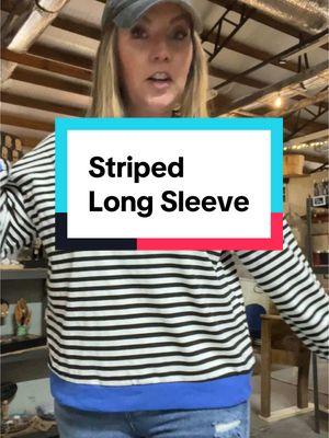 This long sleeve top is a favorite of mine! #longsleeve #stripedtop #MomsofTikTok #NewYearNewAura #spotlightfinds #fashionlookbook 