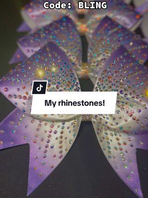 ✨ These rhinestones came from Axiland.us!! Use the code: BLING for my discount! 💎  #rhinestones #cheerbowtok #cheerbowbusiness #cheerbows #cheer #bling #tumblers 