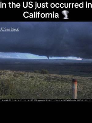 A tornado just touched in rural Northern California near Manton, marking the first tornado of 2025 in the US and possibly the world.  🎥 Alert California  #tornado #weathertok #california 