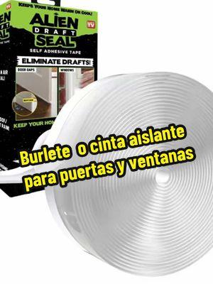 BURLETE CINTA AISLANTE PARA SELLAR CORRIENTES DE AIRE EN PUERTAS Y VENTANAS #genialescompras 48 pies: #burlete de #silicona transparente para puertas y ventanas, burlete para debajo de las #puertas , #sello #inferior 