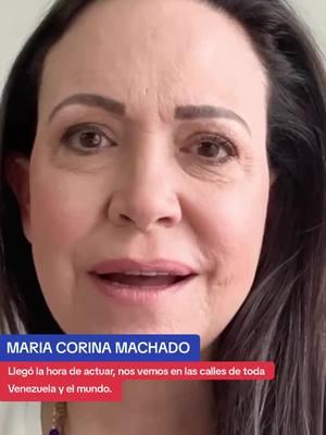 || María Corina Machado Convoca a los Venezolanos a las Calles el 10 de Enero  La opositora María Corina Machado ha hecho un llamado a los venezolanos para que se movilicen el próximo 10 de enero en una “marcha por la libertad” en contra de la juramentación del presidente Nicolás Maduro. Machado, quien ha estado en la clandestinidad desde el evento electoral del 28 de julio de 2024, asegura que ha llegado la hora, y la “derrota final” de Maduro está cerca y exhorta a la población a manifestarse tanto a nivel nacional como internacional. “¡Llegó la hora de actuar! Nos vemos en las calles de toda Venezuela y el mundo,” declaró Machado en un mensaje difundido a través de sus redes sociales. La convocatoria coincide con la fecha programada para la investidura de Maduro en la que el chavismo también está convocado para tomar las calles en medio de un increíble despliegue de seguridad que incluye cientos de drones. La oposición venezolana, liderada por Machado, busca aprovechar esta oportunidad para demostrar su rechazo al gobierno de Maduro y exigir la juramentación de Edmundo. La comunidad internacional está dividida entre gobiernos que apoyan a la oposición y gobiernos que asistirán a la juramentación de Nicolás Maduro para dar el visto bueno de los resultados del CNE.  ✍🏼 Medios 24/7 #Marchas #Venezuela #protestas #MariaCorinaMachado #10Ene #CNE #NicolasMaduro 