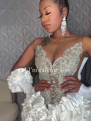 2025 I’m talking less #fyppppppppppppppppppppppp #highfashion #weddingtiktok #prom2025 #fashiondesigner #porshiacollection #porshdolls #sliverdress 