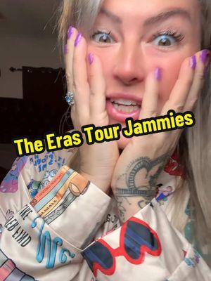 The eras tour jammies ! #theerastour #jammies #silkjammies #erastourtaylorswift #erastouroutfits #silk #pjs #1010recommend #tiktokshopping #tiktok 