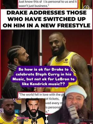 Was Drake really Dissing LeBron James in his new Conductor Williams  Freestyle?? How is ok for Drake to celebrate Steph Curry in his Music, but not ok for LeBron to like Kendrick Lamar music?? #drake #lebronjames #lebron #rap #rapper #hiphop #hiphopmusic #rapmusic #rapmusicfan #hiphopculture #bulturepod #kendricklamar #freestyle #ovo #notlikeus #notlikeuskendrick #kdot #kendricklamartour #drakeconcert #drakemusic #stephcurry #saycheesetv #nojumperpodcast #joebudden #rapbeef #lyrics #raplyrics #rapbars 