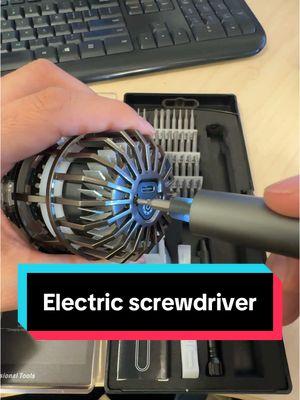 Everybody should have an electric screwdriver #electricscrewdriver #electronics #electronicsrepair #automaticscrewdriver #screwdriver #screwdriverbits #aluminum #aluminumalloy #hoehnetoolstore #tool #automatictool #50in1 #screwdriverkit 